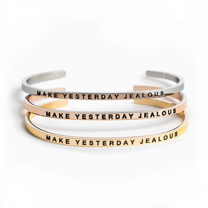 make yesterday jealous mantra bracelet