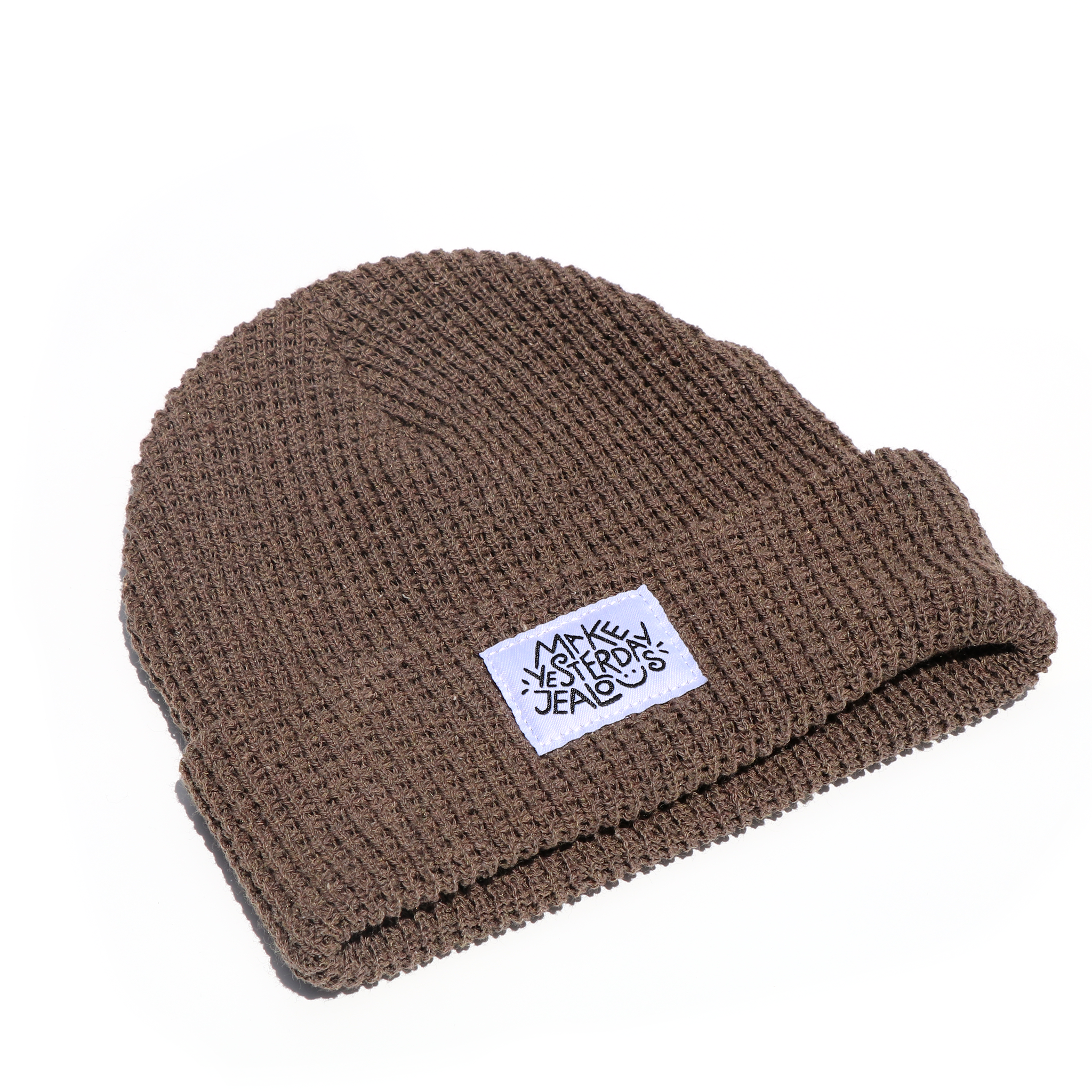 recycled waffle knit beanie